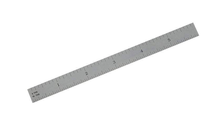 UNIPEC Made in USA | 6 Inch Precision Rule, 4R (8ths, 16ths, 32nds, 64ths), Metal Working and Fabrication, Carpentry, Woodworking and More (Flexible, 6 Inch) - Image 2
